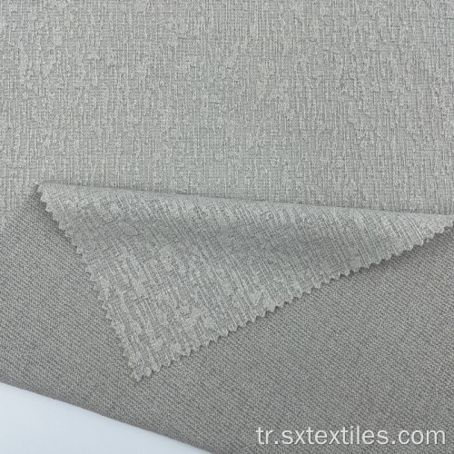 Düz renkli polyester karışık jakard örme tekstil